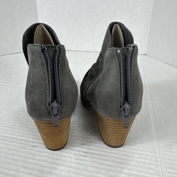Report Clarice Women's 6.5 Wide  Heeled Short Bootie Gray NWOB + Small Flaw - Picture 15 of 16